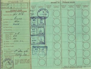 Mark 2 Ariel Originial Ownership Papers