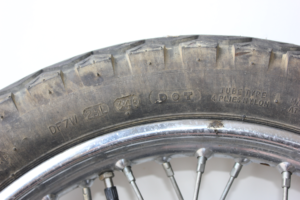 Motorcycle tyre date code