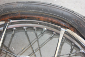 Vintage motorcycle tyres