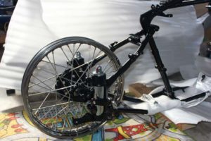 Vintage motorcycle wheel building