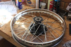 Motorcycle wheel building
