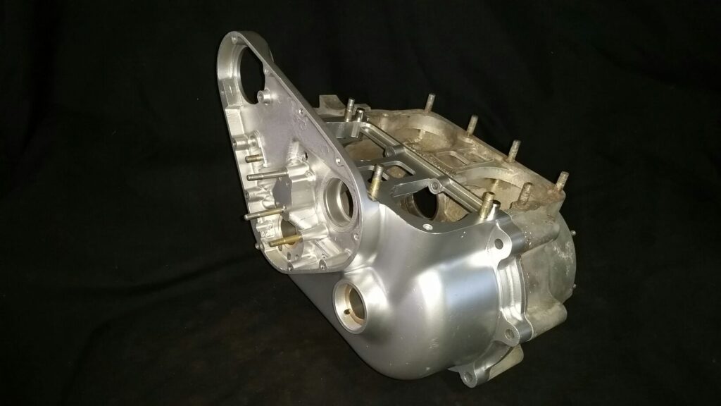 Wet blasting Ariel Square Four Engine Parts