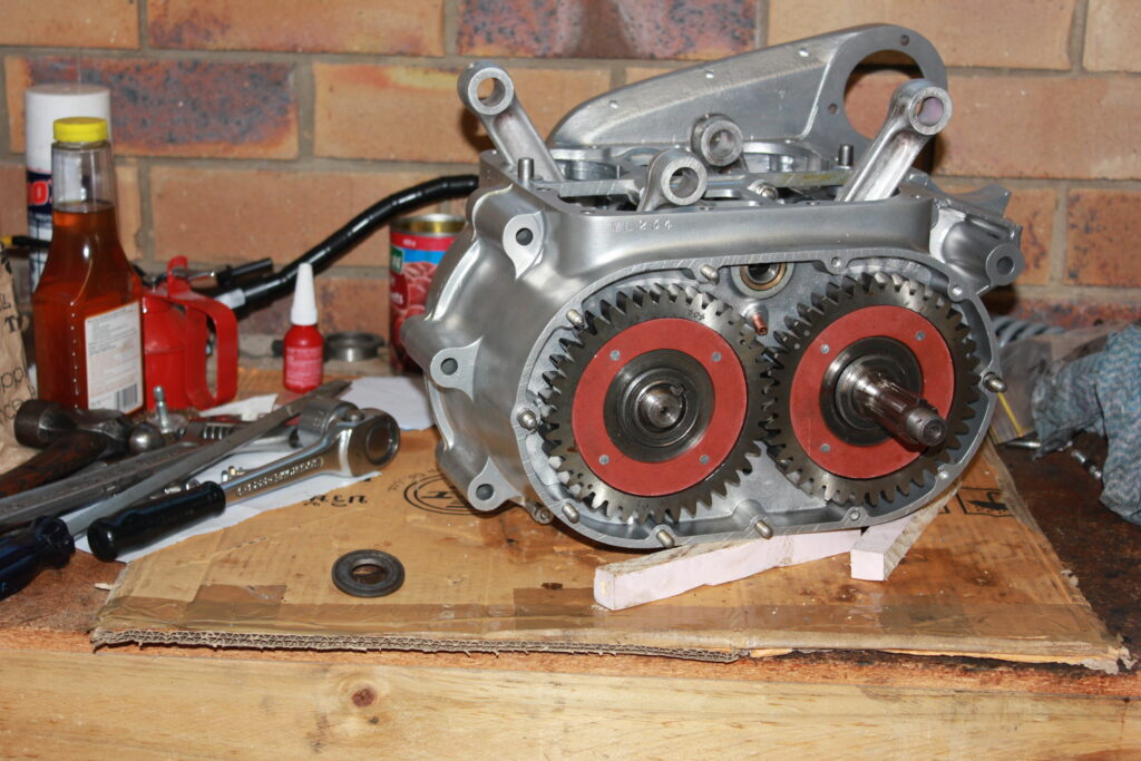 Square Four Ariel crankshaft coupling gears